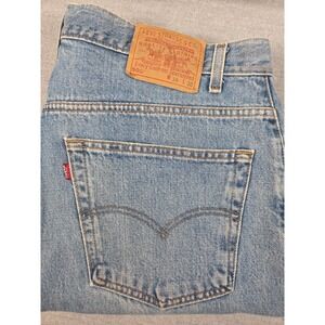 Levis 505 Jeans Mens 36x30 Vintage 2000 Regular Fit Straight Light Wash Denim